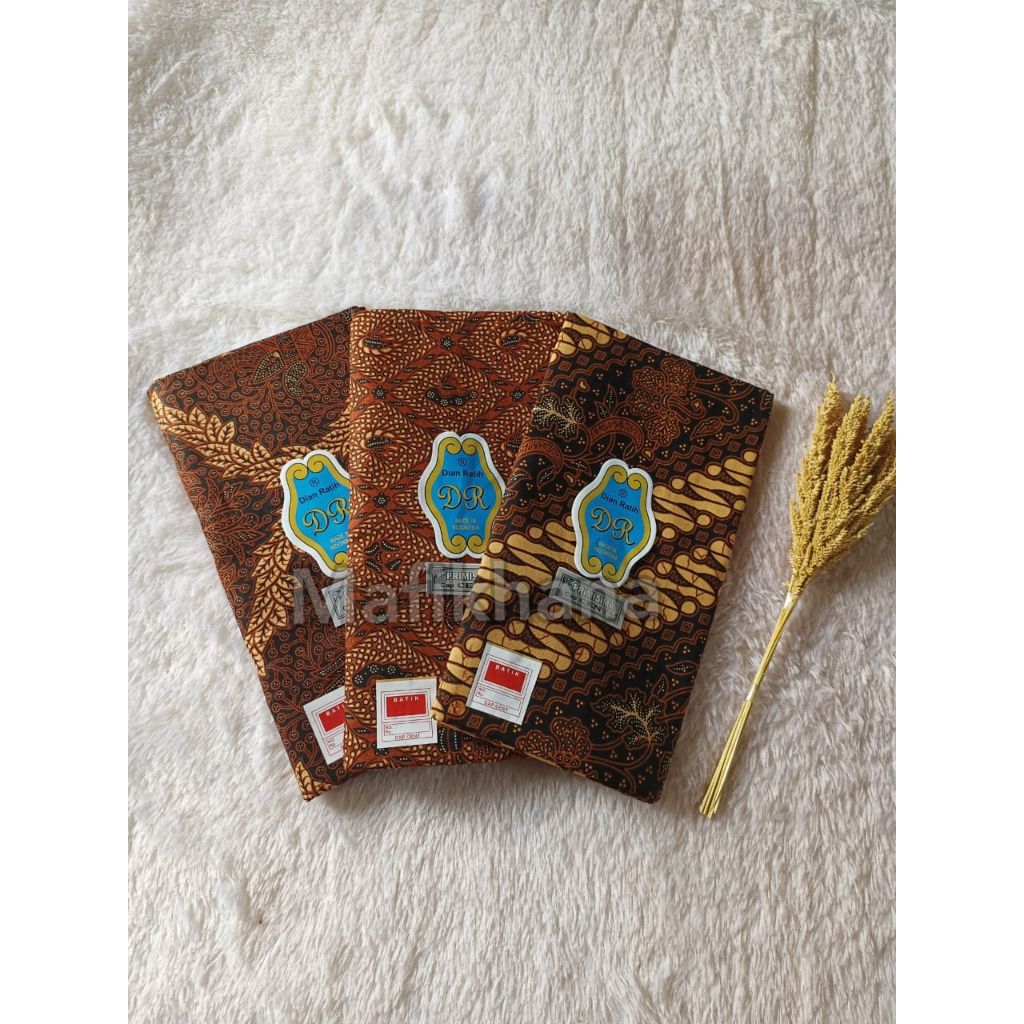 Paket hemat isi 3 pcs kain panjang DR coklat / kain cap cent / kain batik / kain persalinan / kain p