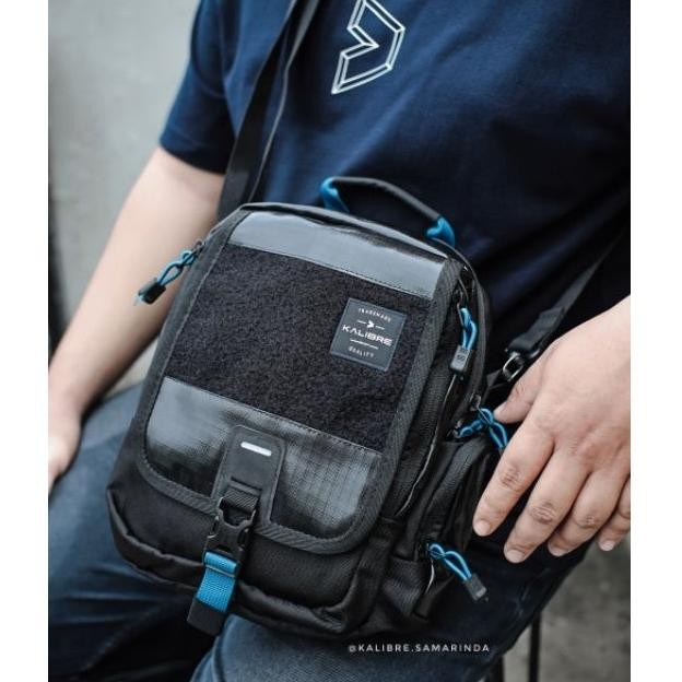 Tas Selempang Kalibre Union New Travel Pouch 920855000 Black Tas pria Slempang Hitam Terbaru Berkual