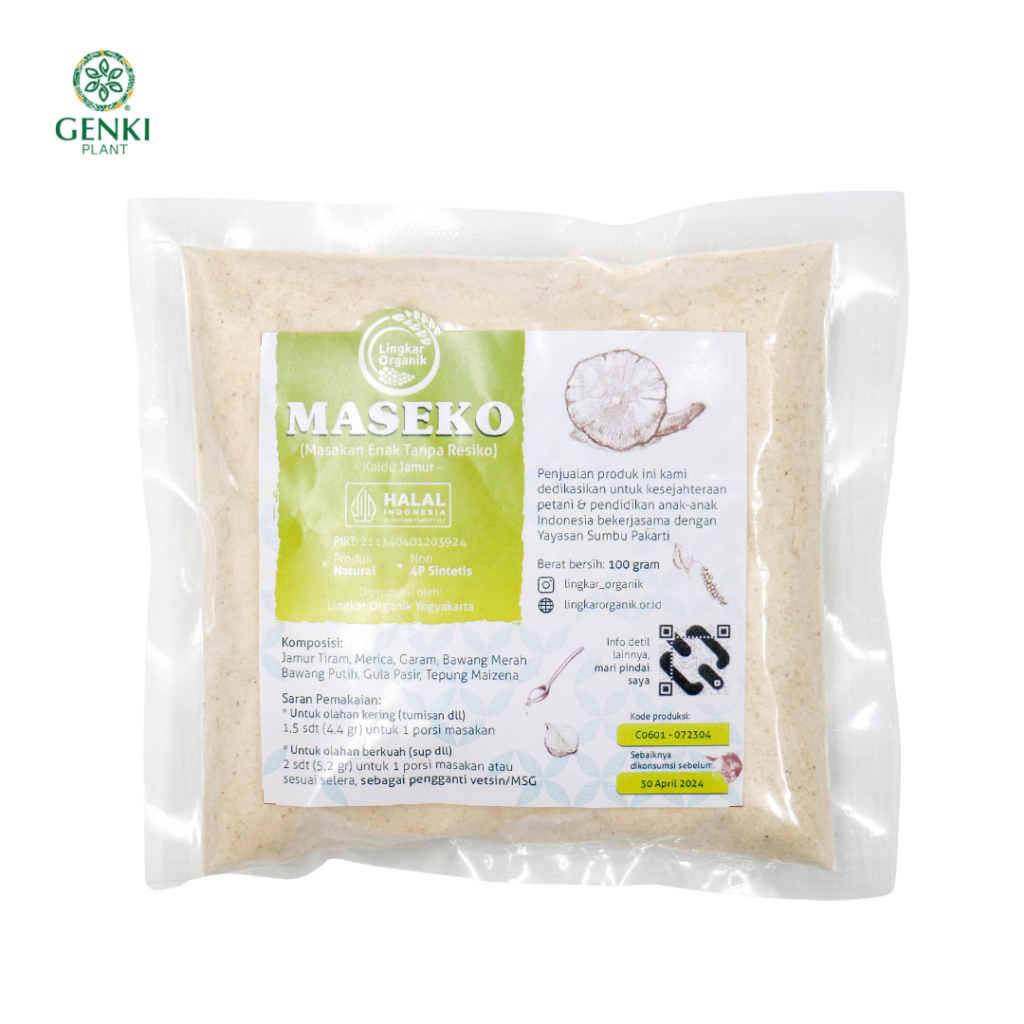 

Lingkar Organik Maseko Kaldu Jamur Refill - 100 g