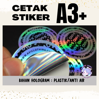 

CETAK CUTTING STIKER A3+ HOLOGRAM PELANGI RAINBOW