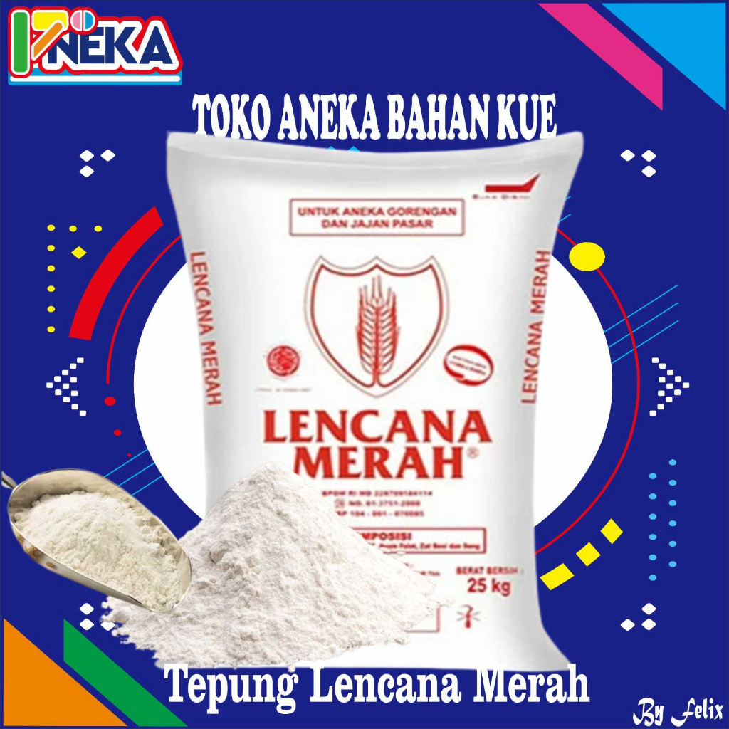 

Tepung Terigu Lencana Merah Repack 500g