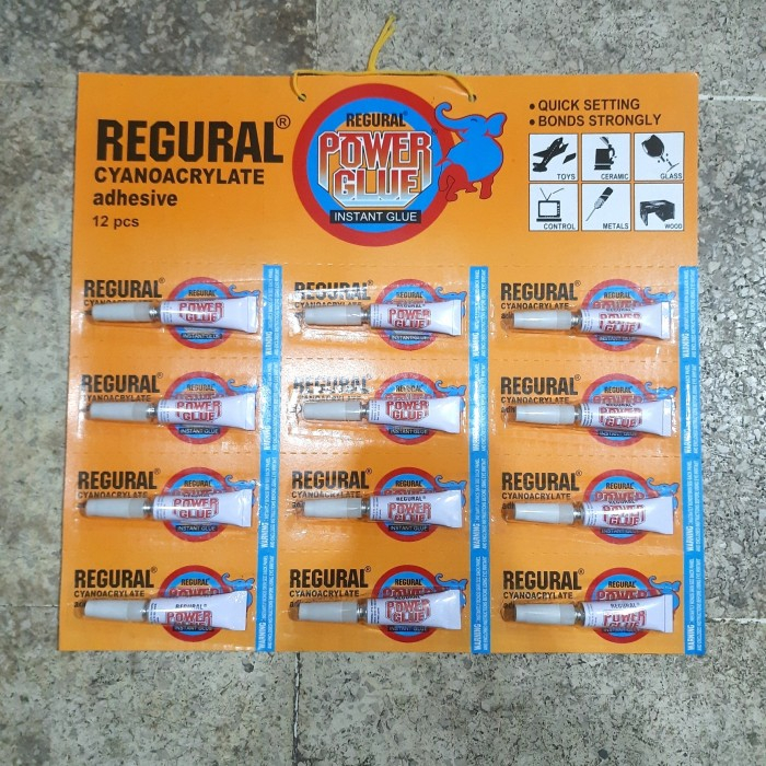 

LEM POWER GLUE LEMBARAN ISI 12 PCS