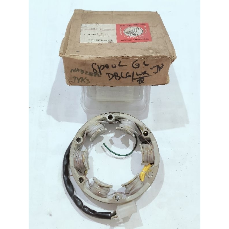 Spul Spull Honda GL100 GL125 Assy Stator Comp 31120-439-014 Ori (NOS, SEGEL, GENUINE) Spool Spol Sep