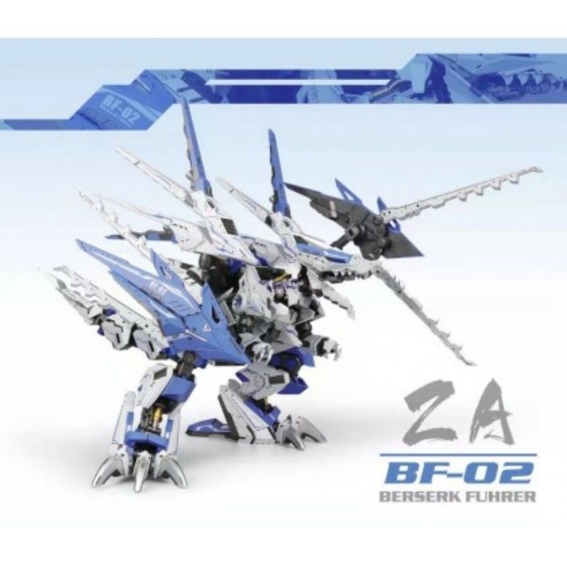 Za 1/72 BF-02 Berserk Sturm Tyrann Blue Ver Zoids Za Model Supernova