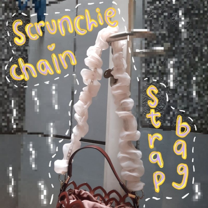 Scrunchie Chain Strap Bag