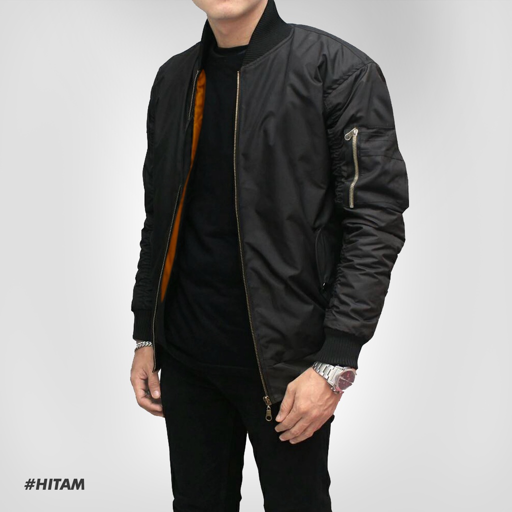 TERBARU Jaket Pria Parasut Tebal Keren Tahan Air Jaket Bomber Motor Waterproof 3 Lapis
