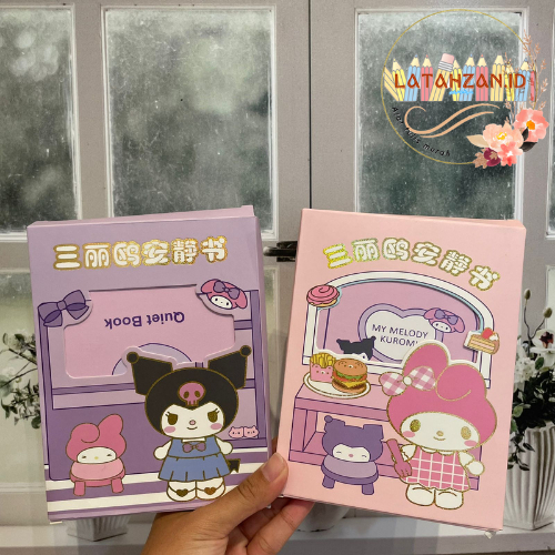 

Buku Stiker Diy Sanrio Kode AJS Melody Kuromi Kreatifitas Dress Me Up Mainan Cute Cod