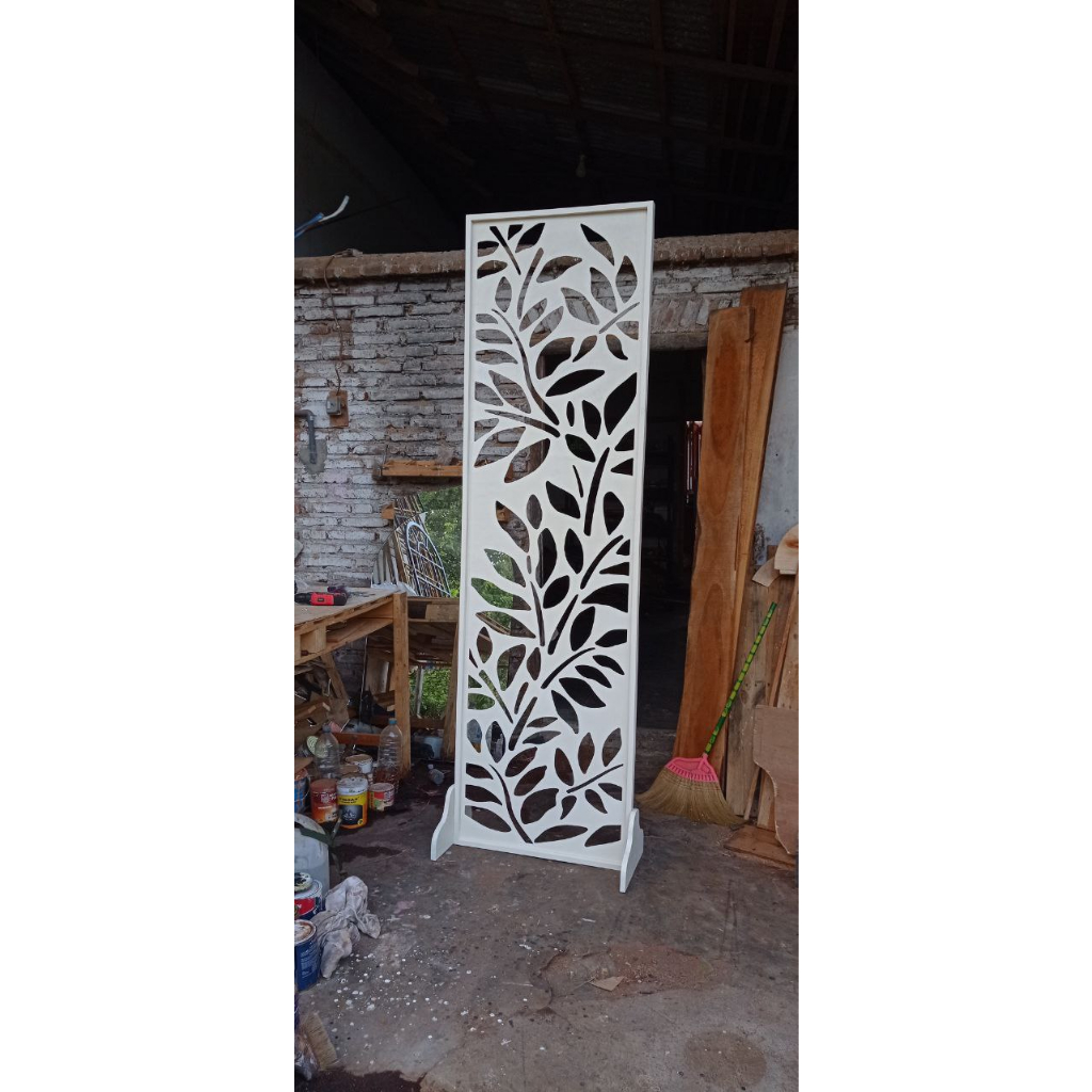 Sketsel 1 Daun / Pintu Ukuran 170 X 70 cm Bahan Kayu Partisi Penyekat Ruangan Minimalis Aesthetic De