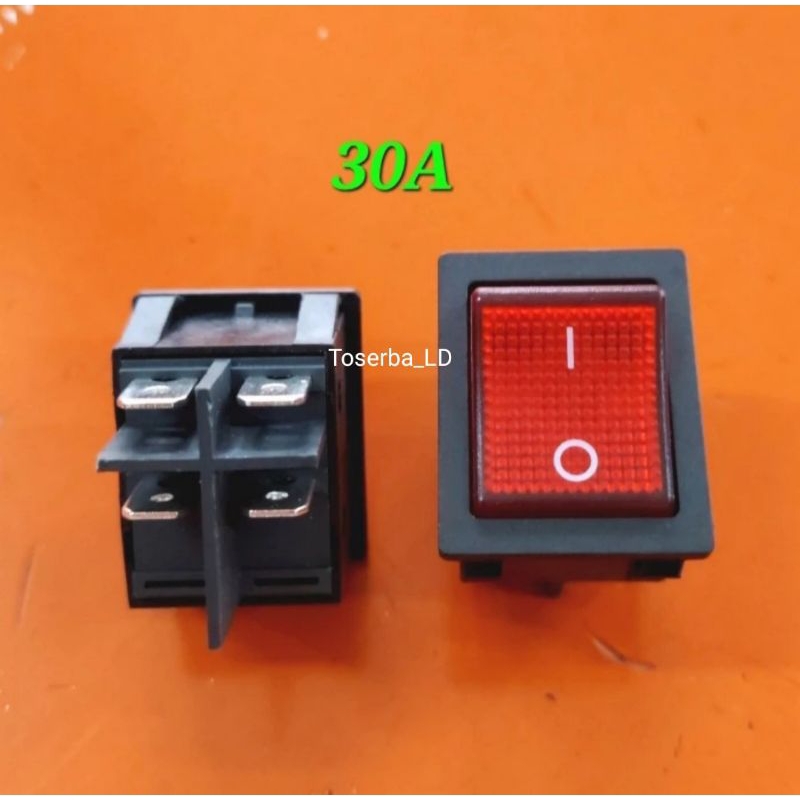 Saklar Switch 4pin 4kaki on off 30A Lampu