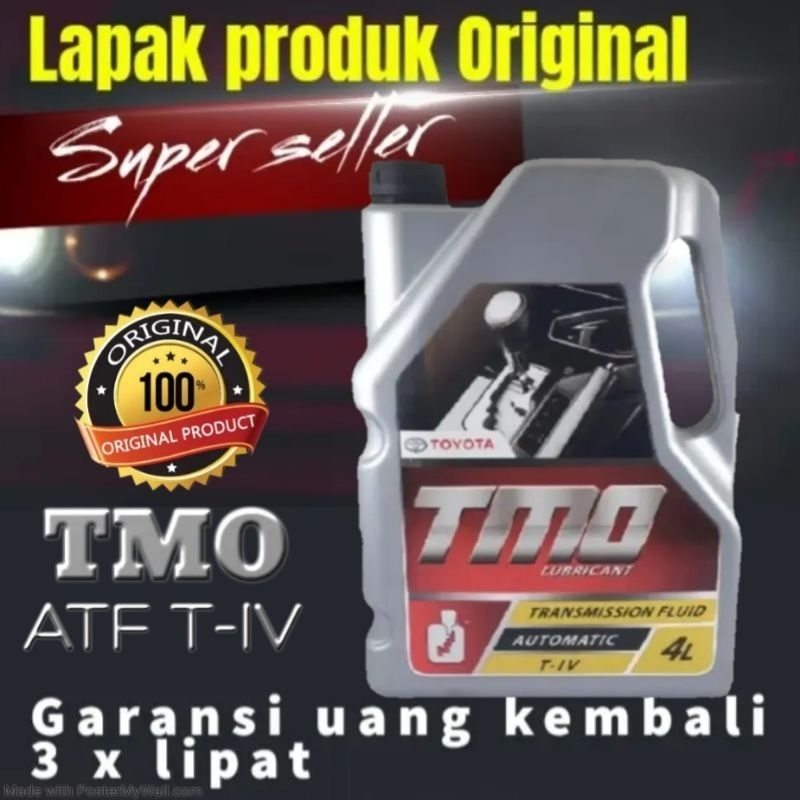 ATF Toyota TMO T-IV transmisi matic garansi Original