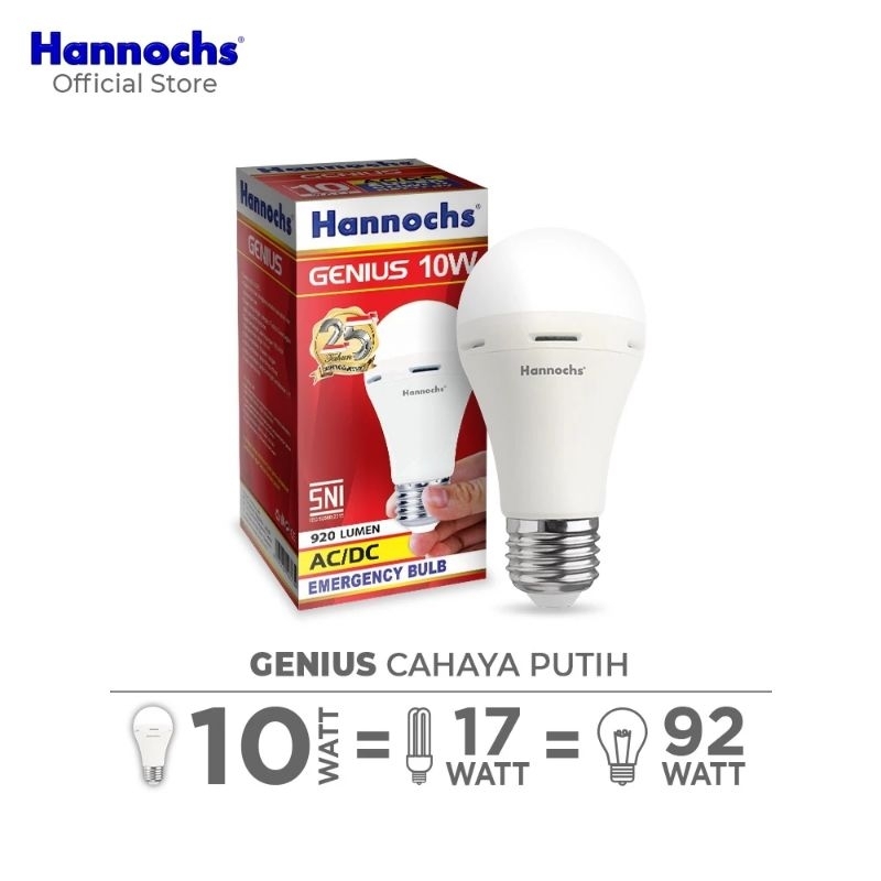 Led Hannochs Genius 10 Watt Emergency Lampu Emergency Hannochs Genius 10 W