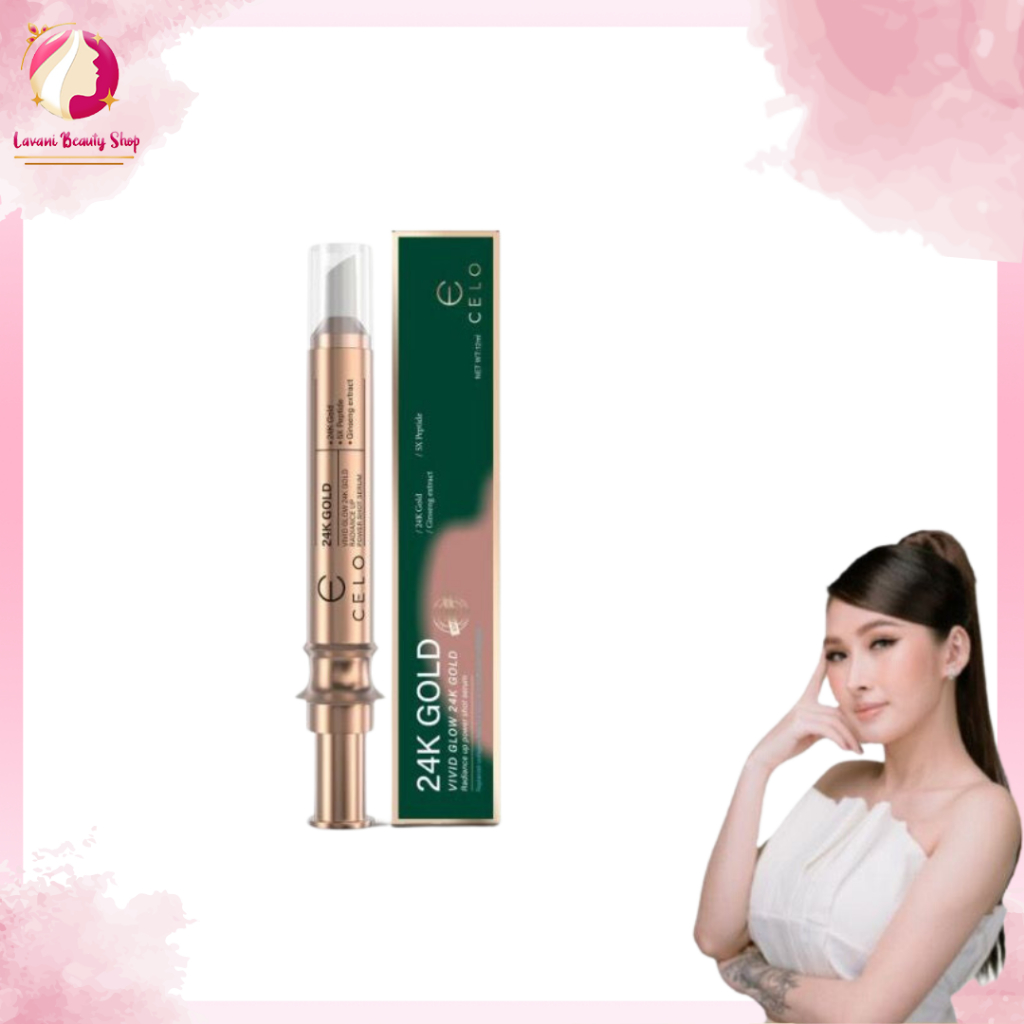 READY STOCK LANGSUNG KIRIM VIVID GLOW 24K GOLD RADIANCE UP POWER SHOT SERUM | LAVANI BEAUTY