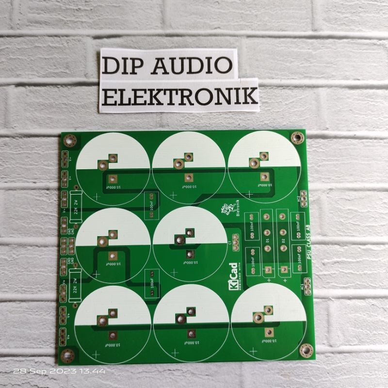 PCB PSU 8 ELCO CLASS AB DOUBLE LAYER WARNA HIJAU
