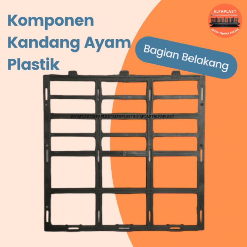 BAGIAN BELAKANG KANDANG AYAM BATREY ALFAPLASTIK