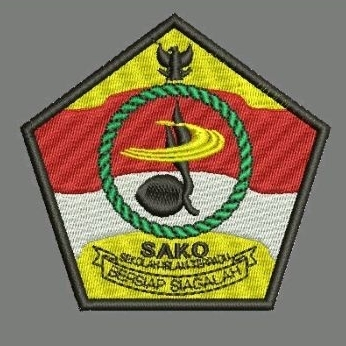 Badge SAKO SIT (bordir) / Badge SAKO Sekolah Islam Terpadu Bordir