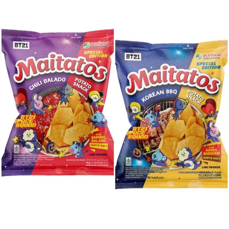 

MR.HOTTEST MAITATOS SNACK POTATO CHIPS 70GR