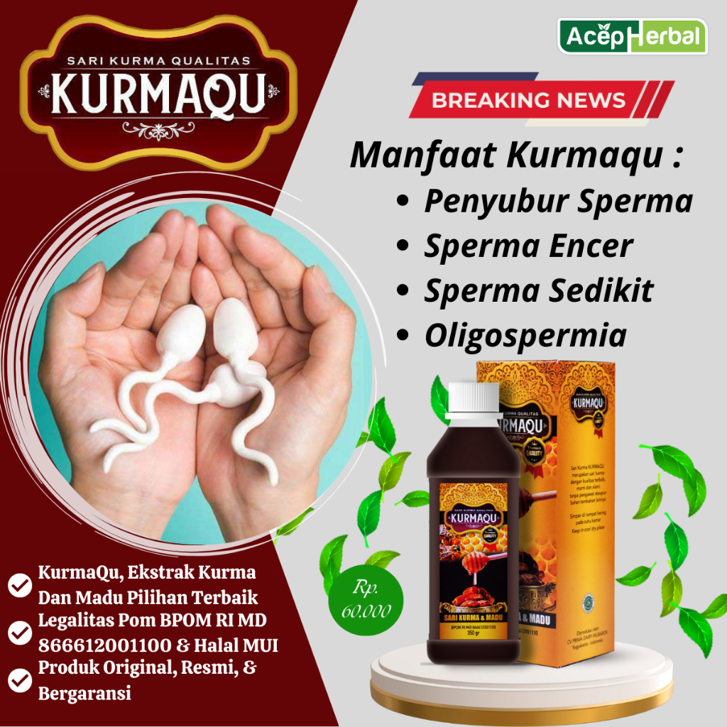 

Madu Penyubur Sperma, Pengental Sperma, Sperma Sedikit, Azoospermia, Oligospermia Atasi Dengan KurmaQu