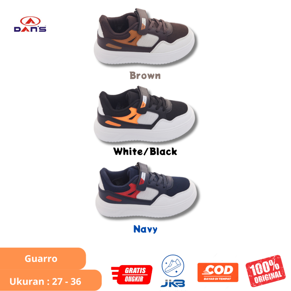 Sepatu Sneaker Anak Laki - Laki TK SD  Dans Guarro Original