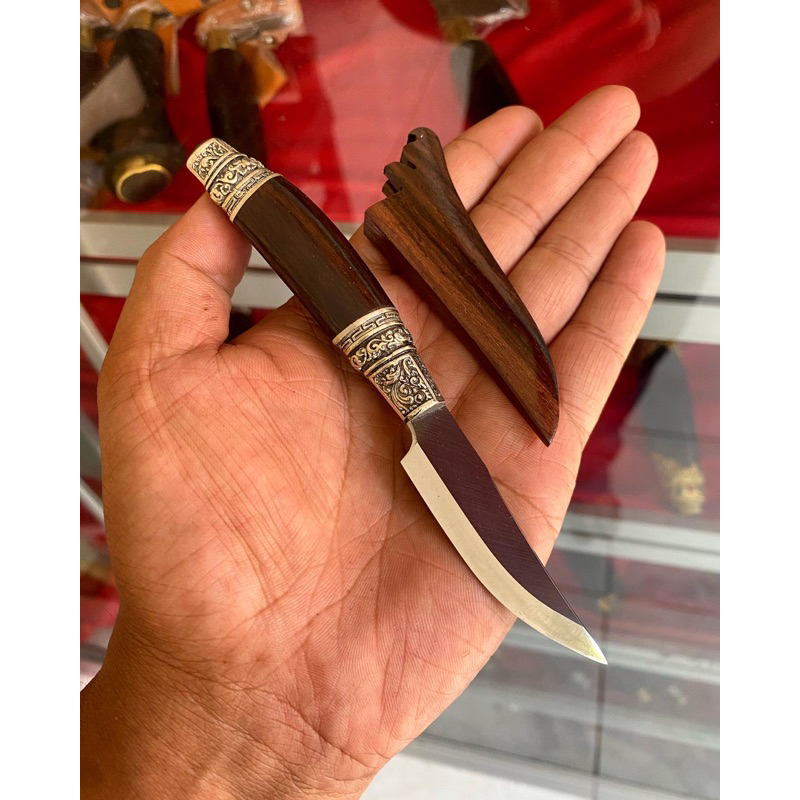 Mutik mini bahan baja taji / temutik / pisau dapur serbaguna