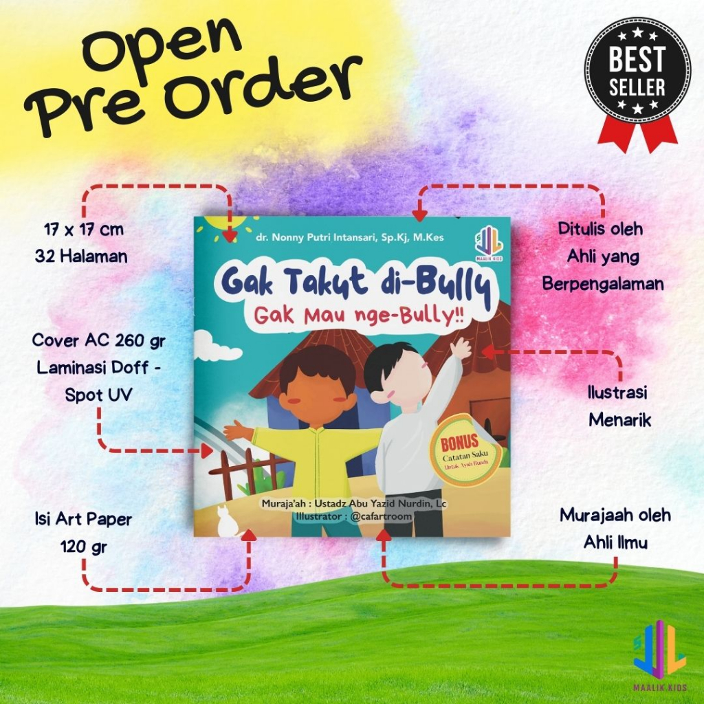 Buku Edukasi Anak | Gak Takut di Bully Gak Mau nge Bully | Maalik Kids