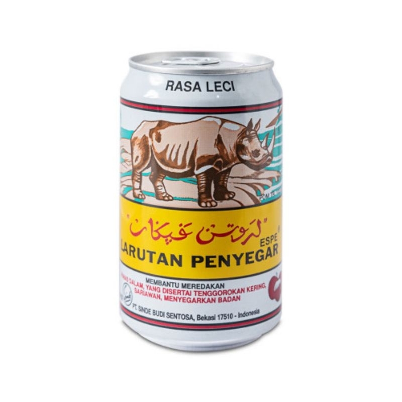 

Larutan Penyegar Cap Badak Sinde Kaleng Rasa Leci 320 ml