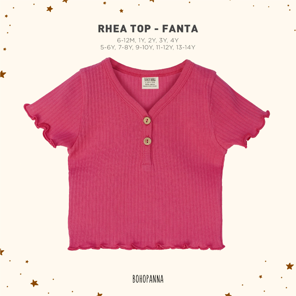 BOHOPANNA - RHEA TOP - ATASAN ANAK PEREMPUAN