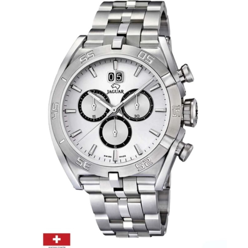 Jaguar J654/3 Chronograph Special Edition - Jam Tangan Pria - Silver - Original - Garansi Resmi