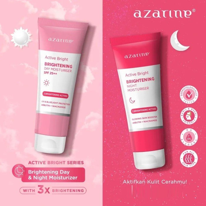 AZARINE BRIGHTENING DAY MOISTURIZER/ AZARINE BRIGHTENING NIGHT MOISTURIZER 20 GR