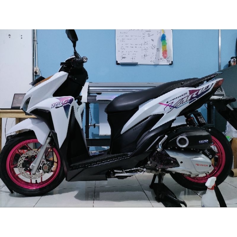 Striping Stiker Vario Led New 125-150 Transparan Motif Malaysia