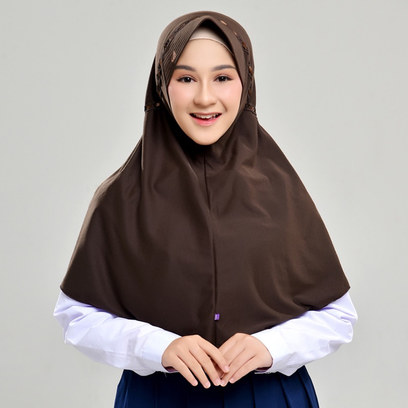 Rabbani - Kerudung Sekolah Hemy, Rabbani Kerudung Pita Atas,Rabbani Hijab Instan Sekolah