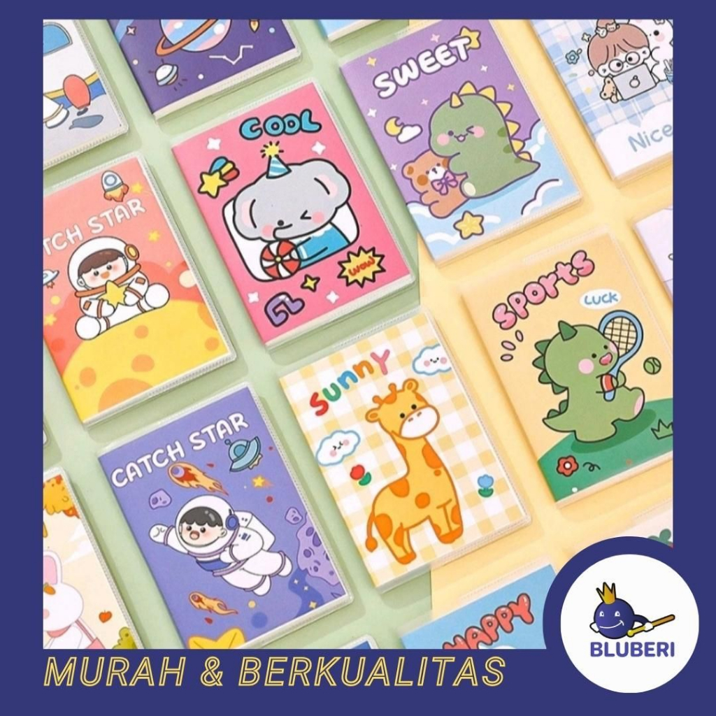 

BLUBERI | NOTEBOOK MINI KECIL A7 COVER PLASTIK NOTEBOOK SPIRAL MEMO KECIL NB38