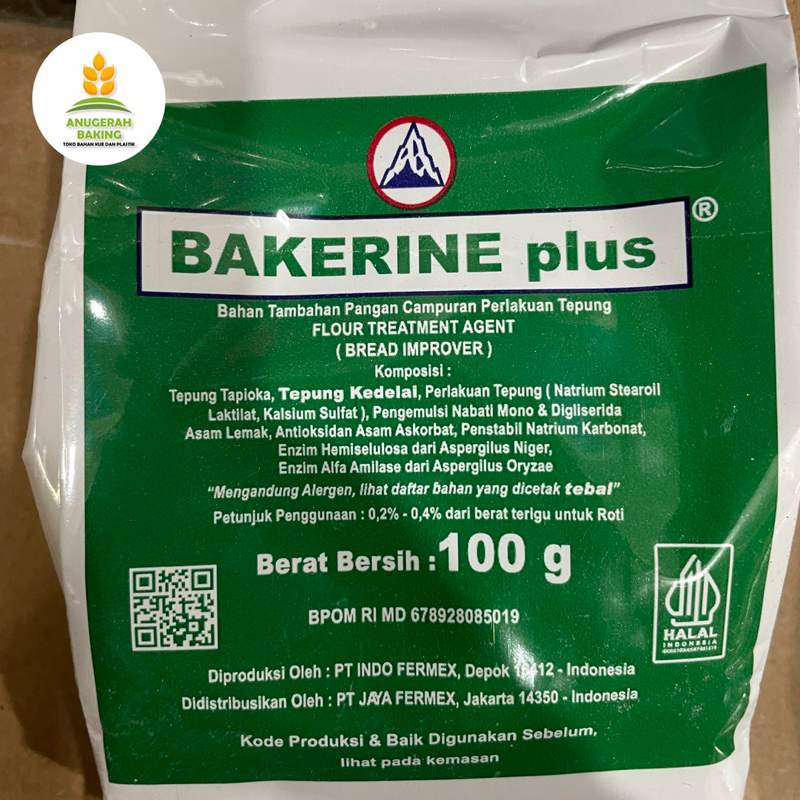 

Bakerine Plus/ Bread Improver/ Pelembut Roti/ Pengahalus Roti 100gr