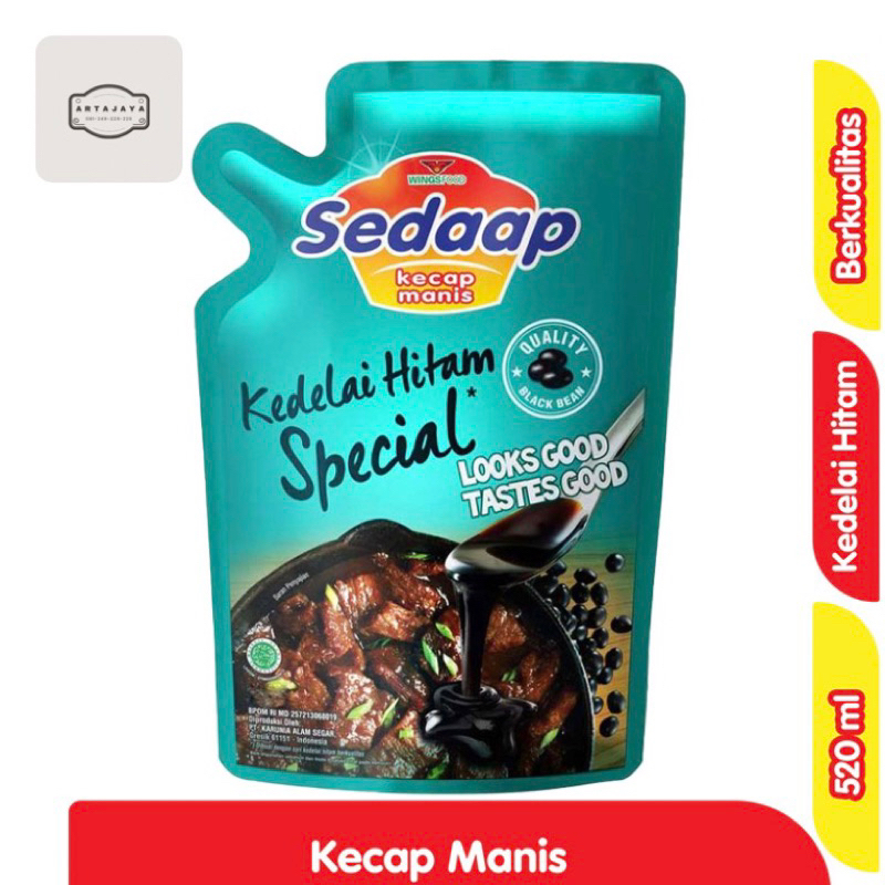 

Sedaap kecap manis kedelai hitam spesial 520ml