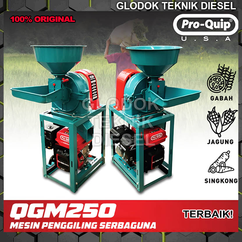 Mesin Penggiling Giling Jagung Gabah Singkong Serbaguna QGM250 QGM 250 Proquip