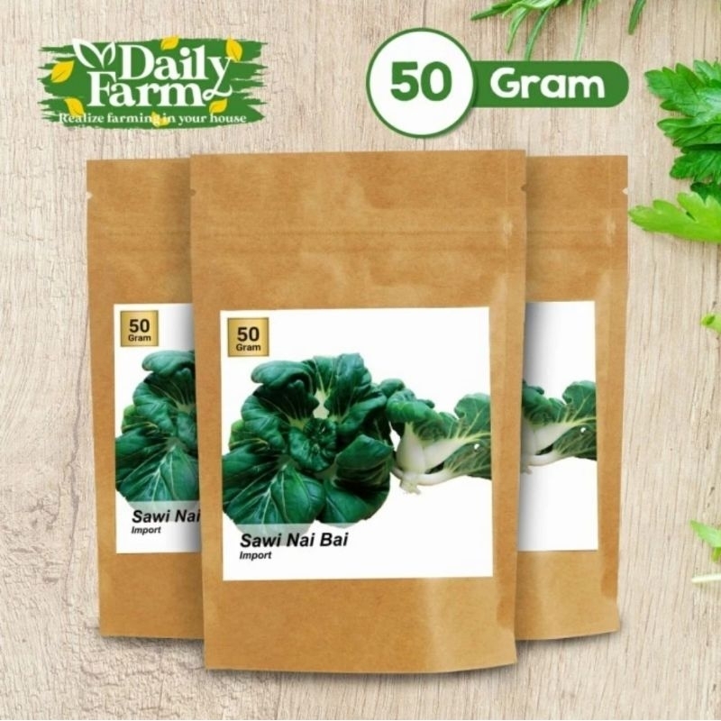 Benih Sayur Sawi NAI BAI - Baby Pakcoy  ( 50 Gram )