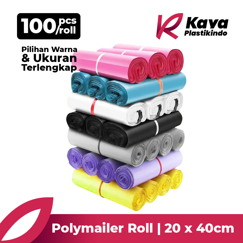 

Plastik Kemasan Polymailer 20 x 40 cm Roll - 100pcs