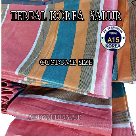 Terpal Korea A15 pelangi terpal salur