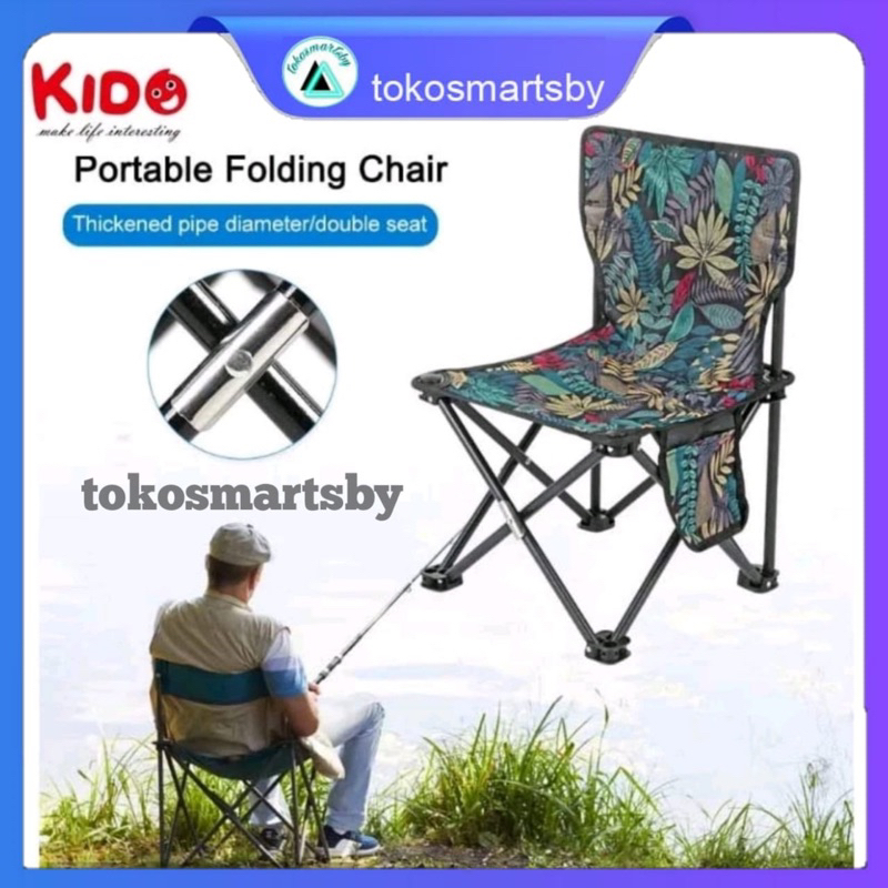 KIDO Kursi Lipat Outdoor Kursi Lipat Camping Portable Kursi Gunung Kursi Pantai