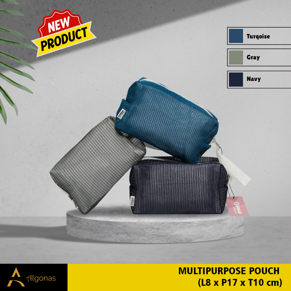 

Multipurpose Pouch Dompet Kosmetik atau Kotak Pencil Serbaguna