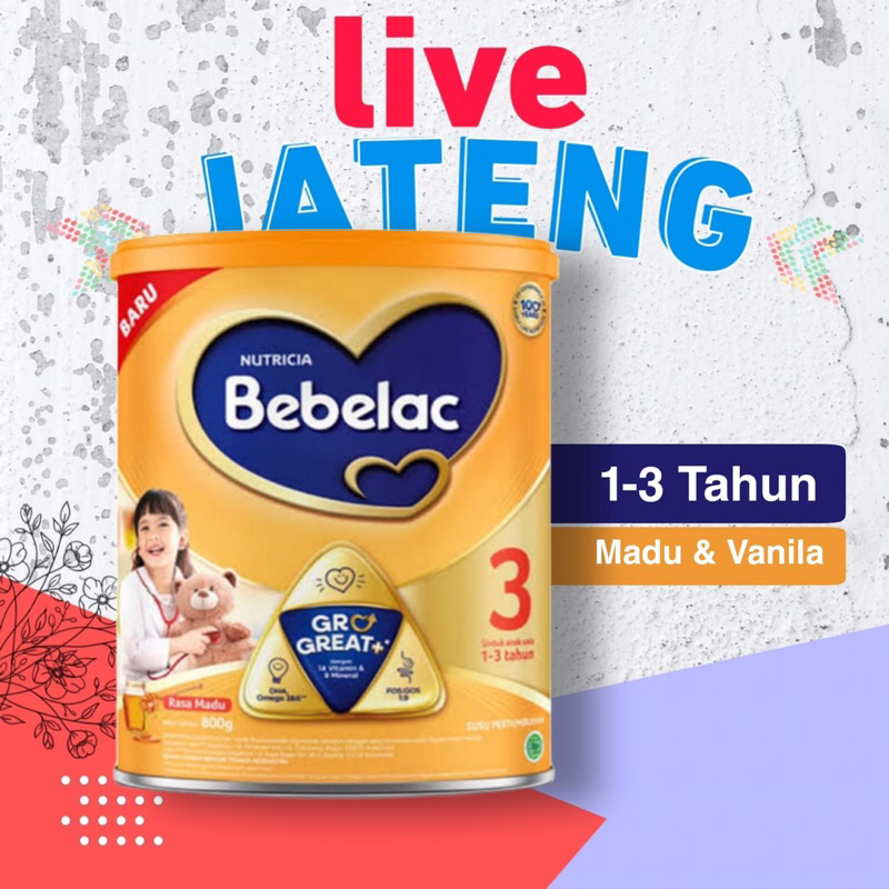 

Bebelac 3 Madu dan Vanila Susu Pertumbuhan Bubuk 800 gr