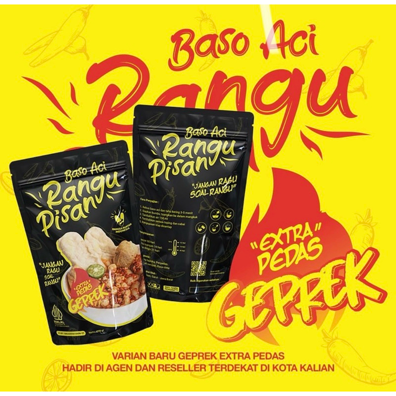 

Baso Aci Rangu Pisan Varian Geprek Extra Pedas