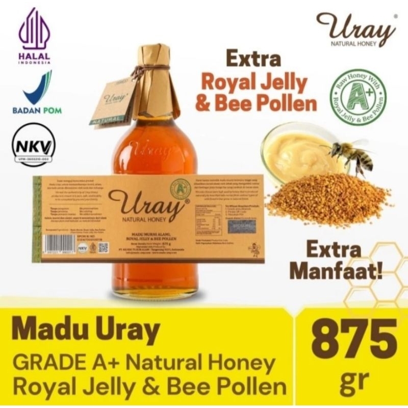 

Madu Uray Natural Honey/Madu Lebah Hutan 875ml