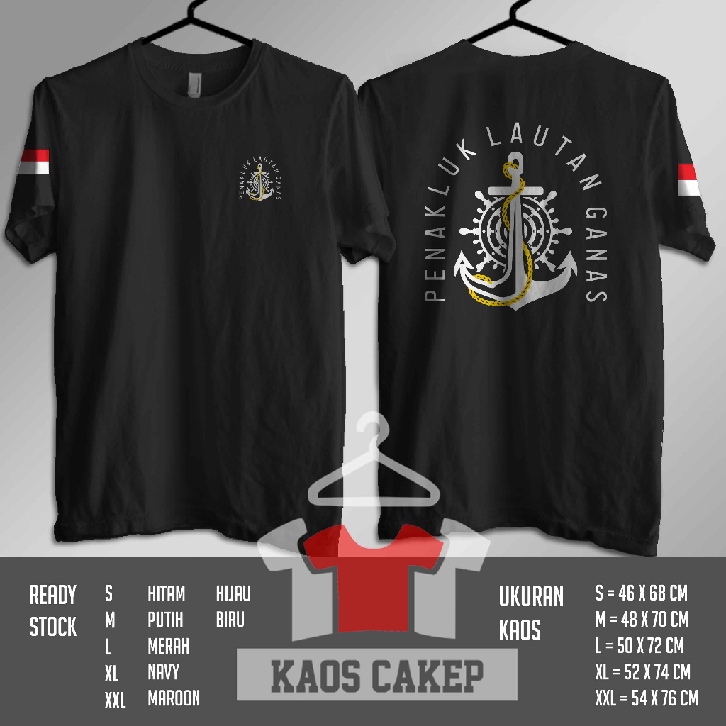 Kaos Baju Jangkar Kemudi Kapal Penakluk Lautan Ganas Kaos Distro