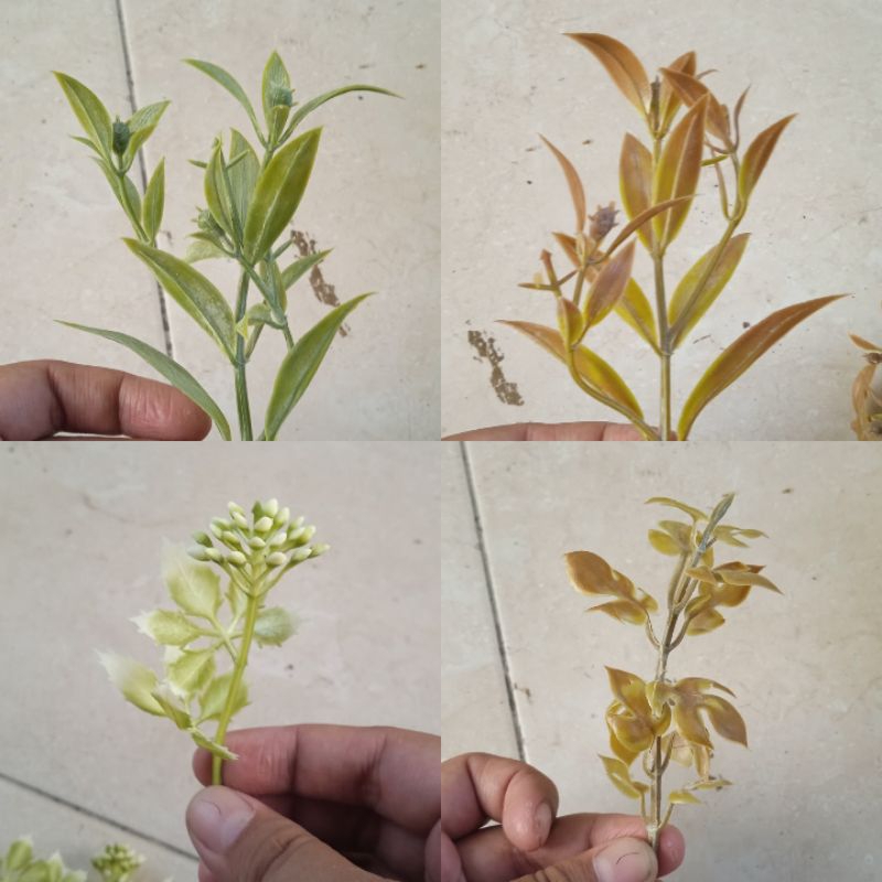 putik bunga artificial, putik bunga palsu, daun putik, putik bunga