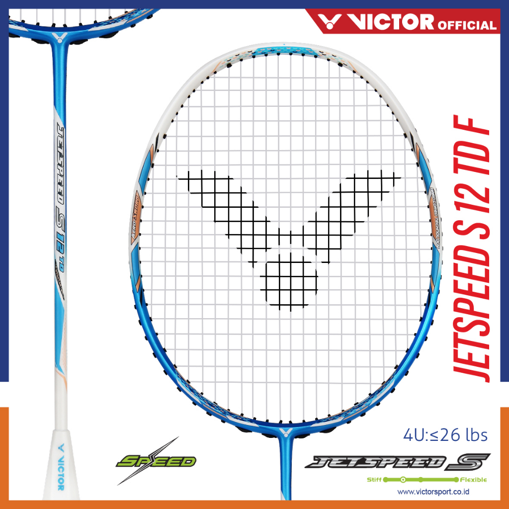 VICTOR Raket Badminton Jetspeed S 12Td / Js-12 Td