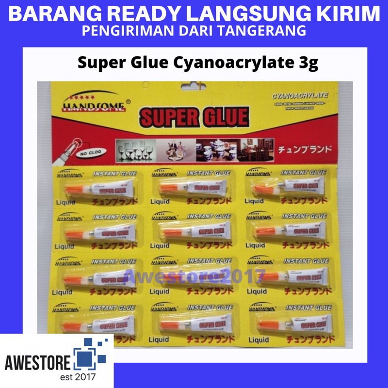 

Super Glue Lem Korea Power Instant Handsome Cyanocrylate Leder Ship