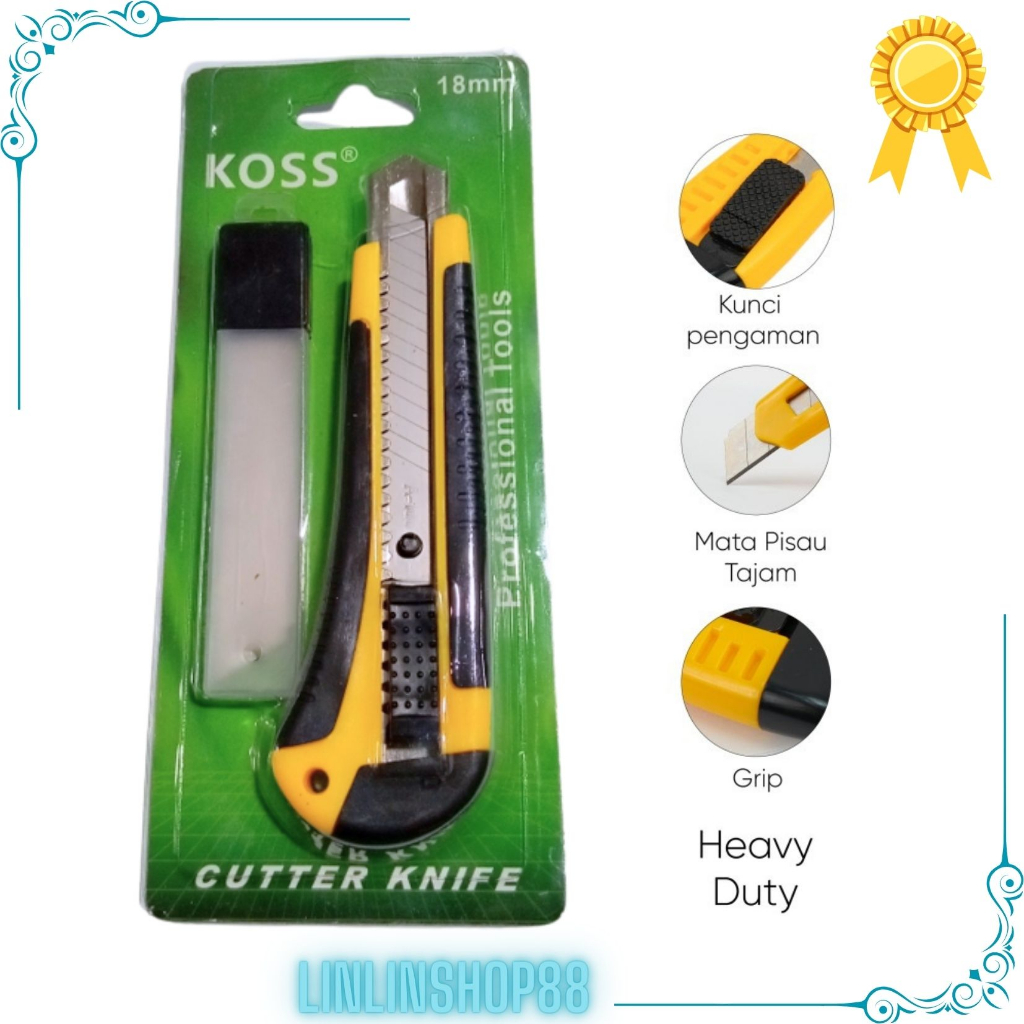 

Cutter BESAR KOSS / Pisau Potong Pemotong Silet KOSS