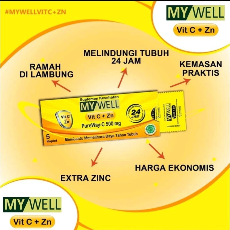 Suplemen My Well Vitamin C + Zn