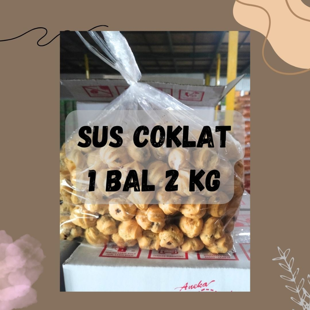 [JAJANNA] Snack Bal Kue Sus Kering Coklat 1 Bal / Sus Kering Coklat Murah / Snack Murah Bal Kiloan S