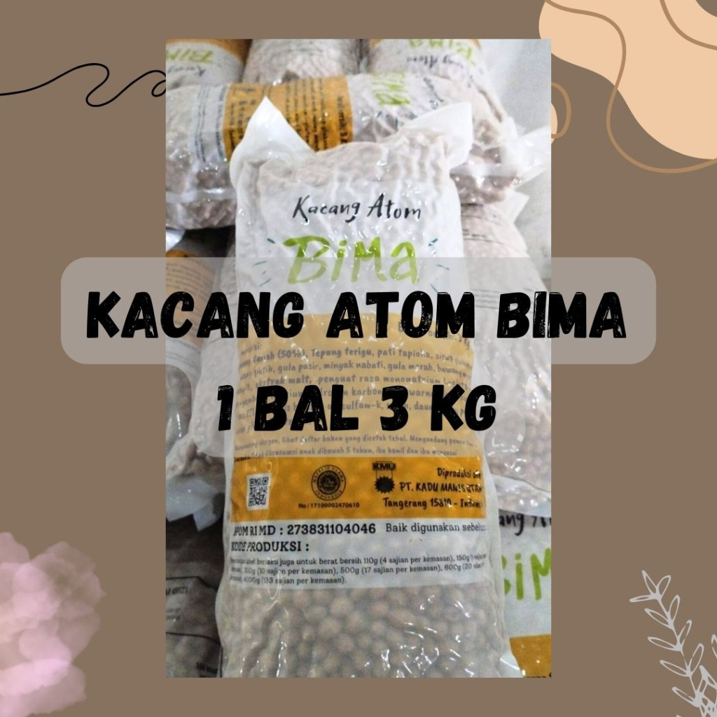 

[JAJANNA] Snack Bal Murah Kacang Atom Bima/ Kacang Atom Bal 4 Kg / Snack Murah Kacang Atom / Jajan Kiloan Kacang Atom Premium / Kacang Atom Bima